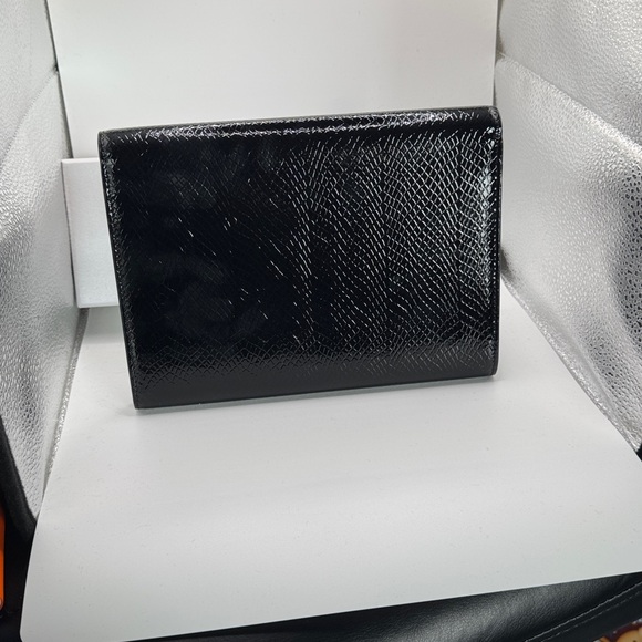 Yves Saint Laurent Black Python Embossed Clutch (Authentic) - Picture 4 of 5